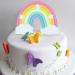 Airfish Rainbow Cake Topper Rainbow Cake Decoration for Happy Birthday Rainbow Theme Cake Supplies for Boys and Girls Party Anniversary Wedding Kids - Buy Online on GoSupps.com