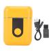 Mini Electric Beard Trimmer Portable Waterproof Type C Charging for Men Travel (Orange)