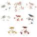 budiniao 4 Pieces Wedding Flower Hair Combs Decorations Headpieces Set Stylish Elegant Girls Headwear Beautiful Bridal Headdress Pink - Buy Online on GoSupps.com