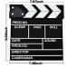 Marery Wooden Clapboard Director Film Movie Slateboard Clapper Board - Black - Buy Online on GoSupps.com
