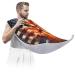 Abstract Flag Flame Beard Bib Apron Beard Hair Catcher for Men Shaving Fathers Day Anniversary Christmas Gifts for Dad Husband Beard Bib with 2 Suction Cups
