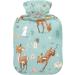 Buy Naanle Floral Deer Hot Water Bottle - 1L for Hot & Cold Therapy | Pain Relief & Warmth for Bed Hands & Feet - International Shipping Available - Buy Online on GoSupps.com
