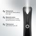 Electric Groin Hair Trimmer | Waterproof Wet/Dry Clippers with Replaceable Ceramic Blades - Ultimate Male Body Hair Razor - Buy Online on GoSupps.com