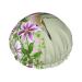 Bird Hummingbird Purple Flowers Shower Caps for Women Reusable Waterproof Shower Bath Cap Double Layers Elastic Shower Bath Hat with Soft Comfortable Peva Lining Hair Cap for Shower