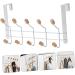 DOITOOL Towel Holder 2 Pcs 1 Wall Hanging Hook Hanger Coat Hook Rail Over The Door Hook Wood Coat - Buy Online on GoSupps.com