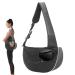 Dog cloth |Cat carrier carrying bag shoulder bag adjustable cat sling carrier washable soft breathable dog application for puppies cats small dogs neflum l black mesh