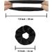 VENUSTE Black Scrunchies for Women Premium Velvet Scrunchy for Hair Elastic Thick Bands Soft Ropes Ponytail Holder Hair Accessories 12 Pack - Buy Online on GoSupps.com