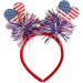 hgnxa 4th July Hair Hoop Headwear for Independence Day Headband American Flags Head Boppers American Theme Independence Day Flag Bow Style - Buy Online on GoSupps.com