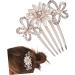 Housoutil Bridal Hair Comb Crystal Bride Clip Hair Clip Crystal Hair Charms Women Hair Accessories Bridal Hair Accessories Pearl Hair Accessories Bride Hair Comb Women's Wedding - Buy Online on GoSupps.com
