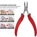 Cuticle Plier Practical To Use Easy To Operate Long Service Life Dead Skin Removal Nipper for Onychomycosis for Salon(S1 red) - Buy Online on GoSupps.com