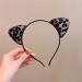 amangul Cute Leopard Print Animal Ear Headband Hair Clip Costume Supplies for Teenager Girl Adults Women Costume(Dark Brown) - Buy Online on GoSupps.com