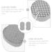 Housoutil 8 Pcs Bath Sponge Set Natural Loofah Body Scrubber & Shower Sponge for Toddler Care | Soft Versatile Bathroom Accessories - Buy Online on GoSupps.com