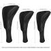 Golf Club Head Covers Set - Long Neck Mesh Sports Fan Design - 3 Pieces with Interchangeable No. Tags - Ideal Golf Accessories for Fairway Woods, Driver & Hybrids - Black - Men and Women - Buy Online on GoSupps.com