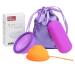 HBAID menstrual disc menstrual cup made of 100% medical silicone set with two sizes and storage pocket Alternative to Soft Tampons & OB