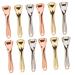 Didiseaon 12 Pi ces Cr me Pour Le Visage Cuill re Cosm tique Bricolage Outils Masque Facial Cuill re Maquillage En M tal Cuill re Cr me Pour Les Yeux Spatule Cuill re