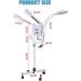 3 in 1 Professional Facial Steamer Rolling Face Steamer with 8X Magnifying Lamp and Automatic Power-Off for Water Shortage Function Hot and Cold Spray Design for Home and Professional Beauty Salon - Buy Online on GoSupps.com