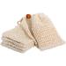 Sisal Soap Bag (5-Pack) Ideal for Body Scrub Save Soaps Natural Fiber Soap Bags for Foaming and Drying Organic Soap Bag With Pouch Holder for Shower Bath - Buy Online on GoSupps.com