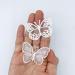 30 PCS White Lace Butterfly Embroidery Applique Iron On Patch for Wedding Dress DIY Craft - Buy Online on GoSupps.com
