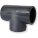 Paradies Pool PVC T-Piece 50mm 90 - High-Quality European Fitting with Adhesive Sleeves | 1 Piece for International Shipping - Buy Online on GoSupps.com