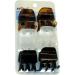 Scunci Effortless Beauty Chunky Jaw Clips Assorted Colors 6 Pieces