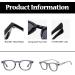LJCZKA Blue Light Blocking Glasses for Men & Women - Retro Small Round Frame Eyeglasses for Anti Eyestrain - Clear Frame Style - Buy Online on GoSupps.com
