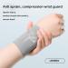 Buy Wrist Compression Sleeve for Tendonitis & Arthritis | Pain Relief Support Band - Gray-Green - Buy Online on GoSupps.com