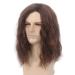 REEWES Men's Long Curly Wave Layered Synthetic Hair Wig with Cap - Brown | Perfect for Daily Wear, Parties, and Cosplay - Buy Online on GoSupps.com
