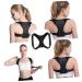 FOMIYES Belt Straightener Upper Brace Shoulder Support Belt Clavicle Support Brace Adjustable Posture Brace M Black