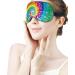 Rainbow Tie Dye Sleep Mask for Women | Adjustable Eye Shades Cover with Elastic Strap Comfortable & Stylish Sleep Accessory - Buy Online on GoSupps.com