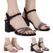 Shop XTZYGLFD Women's Rhinestone Sandals - Comfortable Open Toe Buckle Summer Heels (Size 8 6.5 UK 3X Narrow) - Buy Online on GoSupps.com