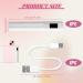 UV Nail Lamp Handheld UV Light Nail Dryer Curing Portable USB Rechargeable Led Mini Nail Lamps Quick Drying 3W Flash Cure Nail Dryer with LED Screen Gift for Women for DIY at Home Travel White - Buy Online on GoSupps.com