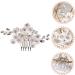 Ipetboom Bridal Comb Hair Combs Pin Wedding Hair Combs Wedding Hair Accessories Hair Deyer Wedding Hair Clip Wedding Decor Flower Hair Comb Hand Made White Pearl Hair Piece Bride - Buy Online on GoSupps.com