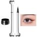 Lower Lash Stamp 2-in-1 Waterproof Eyeliner and Lower Eyelash Stamp Set Reusable Dual Head Quick Eye Makeup Tool with Ink (Brown)