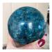 JUKUCKV Spiritual Support Natural Blue Apatite Ball Healing Stones Crystal Polished (Size : 55mm)