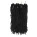 RAYIIS Super Lightweight Micro Locs 4 Pack Sister Locs Crochet Hair Extensions (18 Inch 1B) - Buy Online on GoSupps.com