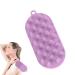 JAIMELA 2 in 1 massage brush silicone scalp massage brush Scalp massage head massage facial cleaning brushes for skin and scalp care improves the blood circulation of the scalp