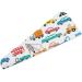 Cartoon Cars Microfiber Hair Towel Wrap for Women - Super Absorbent 10"x26" Hair Turban with Button - Buy Online on GoSupps.com