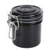 Eyelash Glue Storage Jar Eyelash Glue Storage Container Large Screen 200ml Stainless Steel Sealed Large Capacity Ctivated Carbon for Eyelash Shop (Black)