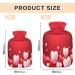 Buy Lovely Realistic Vector Heart Hot Water Bottle & Cover - Soft & Warm 2L for Winter Relief | Perfect for Bed Hand Neck & Shoulders - Buy Online on GoSupps.com