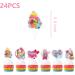 25pcs Jojo cake toppers Kids Birthday Party Supplies Jojo cupcake Topper Party Decorations - Buy Online on GoSupps.com