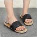 FRCOLOR 1 Pair Massage Slippers Foot Massager Shoe Men Slide Sandals Mens House Slippers Men s Sandals Man Sandals House Shoes for Men Shoes Sandals Mat Wooden Agate Leisure Shoes 40 EU Black - Buy Online on GoSupps.com