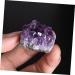FOMIYES 2pcs Natural Crystal Cluster Decor Natural Gemstone Specimen Desktop Crystal Ornament Crystal Stone Purple Medium - Buy Online on GoSupps.com