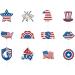 4th of July Cupcake Toppers 12 Pcs Independence Day Cupcake Toppers American Flag Cupcake Toppers Patriotic Party Decorations - Buy Online on GoSupps.com