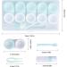 Joyan 5 Pair Contact Lenses Case - Portable Storage for Travel & Daily Use - Green & White - Buy Online on GoSupps.com