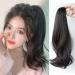 Rcygfsu Black Brown Wavy Wig Style Hip- High Ponytail Natural Forcing Fake Ponytail Female Braid - Buy Online on GoSupps.com