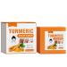 GNAUMORE Turmeric Face Soap Turmeric & Kojic Acid Soap Turmeric Soap Bar for Dark Spots Concealer for Acne Removal Blackheads Moisturizing Erase Fine Lines Firming