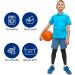 Tiesome 2 Pair Children's Long Compression Leg Sleeves - UV Protection Slipproof Support for Football & Basketball - Comfortable Athletic Gear in Black - Buy Online on GoSupps.com