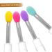 24 Pcs Lipstick Brush Set - Silicone Lip & Eye Makeup Applicators | Ideal for Women s Makeup Tools - Buy Online on GoSupps.com