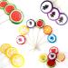 Fruit Sliced Lollipop Candies 25g - Random Mixed Fruit shaped Sweet lollipop candies (15 x Mixed lollies)