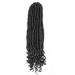 Goddess Faux Locs Crochet Hair 24 Inch | Curly Ends | 6 Packs | Pre-looped Synthetic Braids for Women - 1B 24 Inch - Buy Online on GoSupps.com
